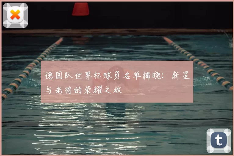 德国队世界杯球员名单揭晓：新星与老将的荣耀之旅